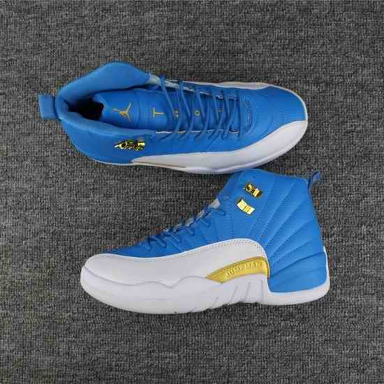 Air Jordan 12 2017 New Design White Blue Men Shoes